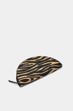 Beadedbeaded lune clutch