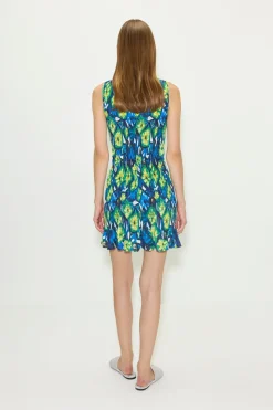 Bellebelle smocked mini dress