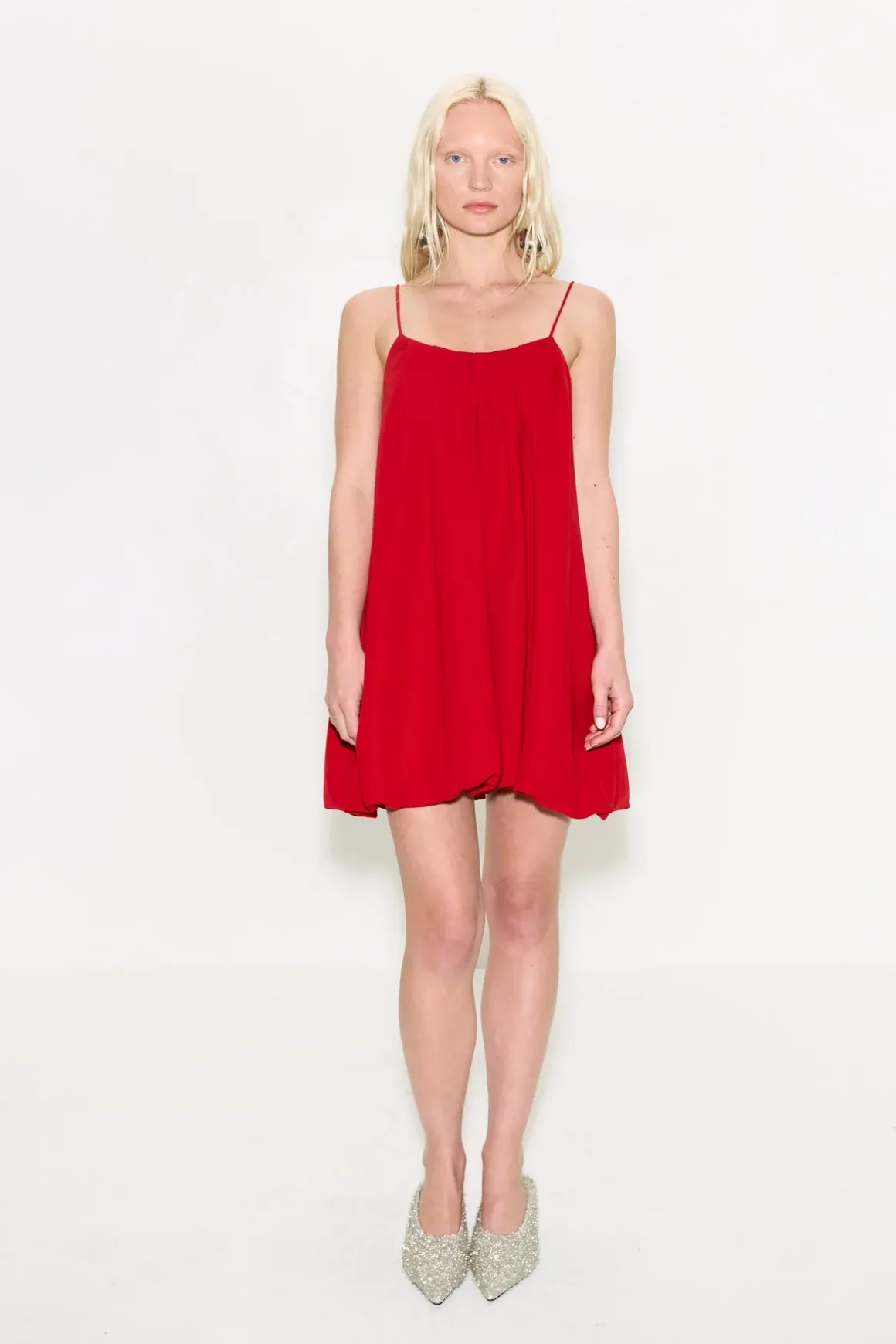 Cleocleo crepe mini dress
