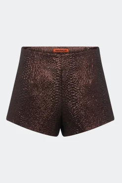 Fleurfleur metallic shorts