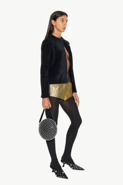 Fleurfleur metallic shorts