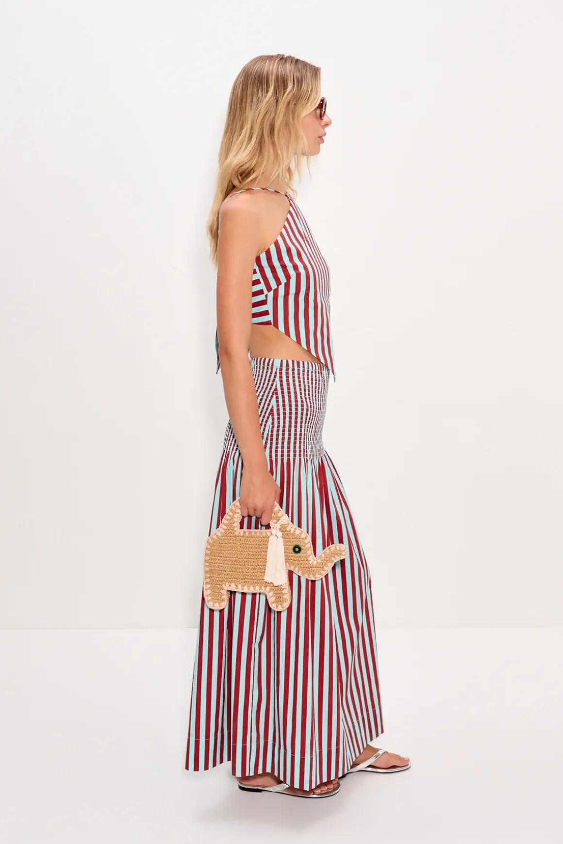 Kitkit poplin tie top