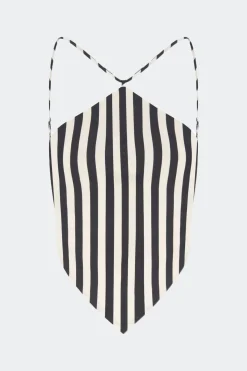 Kitkit poplin tie top