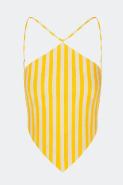 Kitkit poplin tie top