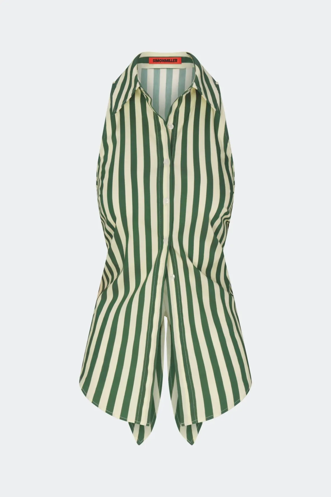 Lochloch sleeveless poplin button up