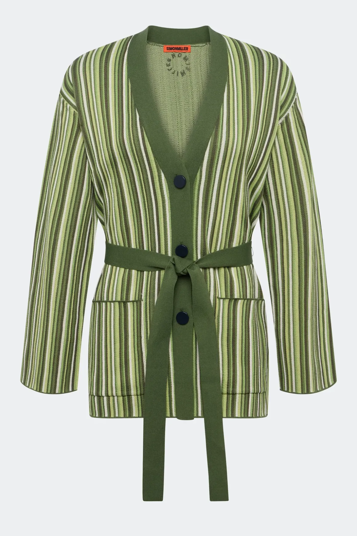 Maxmax belted knit cardigan