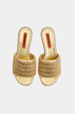 Metallicmetallic raffia salerno slide