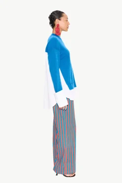 Pippip poplin combo sweater
