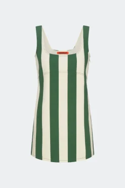 Saharasahara striped denim dress