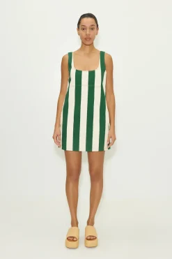 Saharasahara striped denim dress
