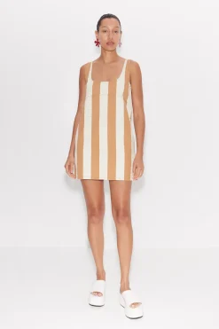 Saharasahara striped denim dress