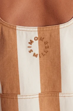 Saharasahara striped denim dress