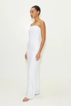Sculptysculpty strapless piano sequin dress