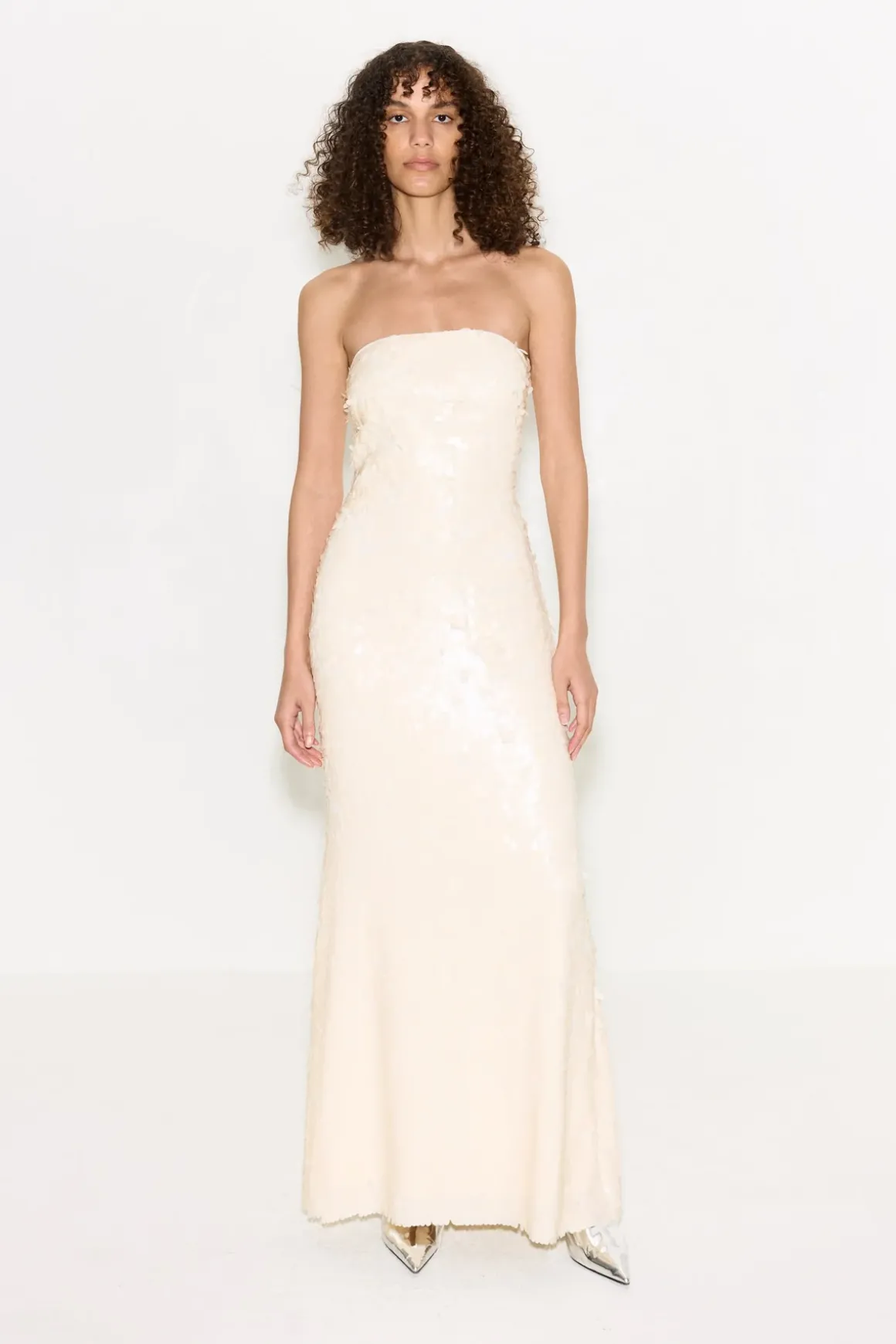 Sculptysculpty strapless sequin dress