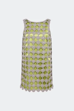 Sinasina crochet mini dress