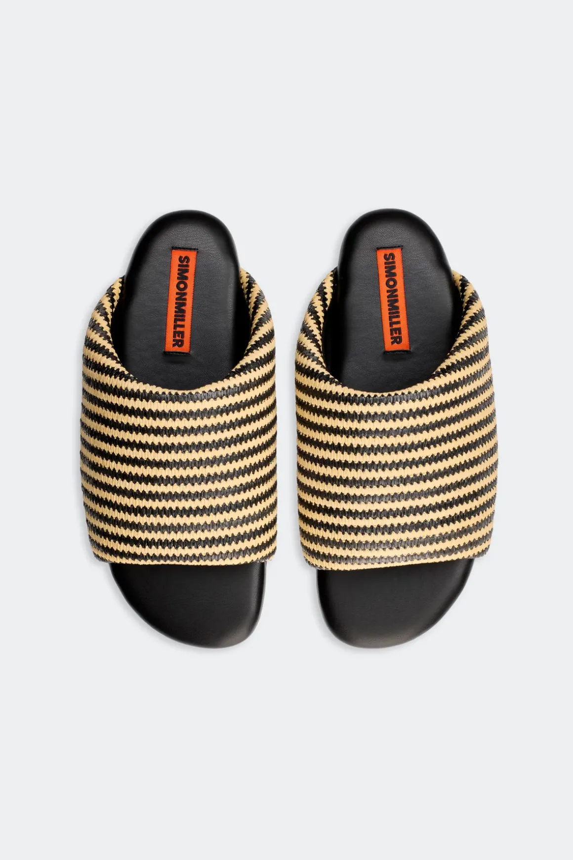 Stripestripe raffia bubble slide
