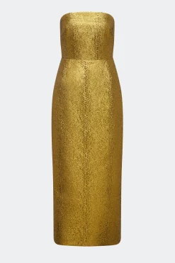 Verdelleverdelle metallic midi dress