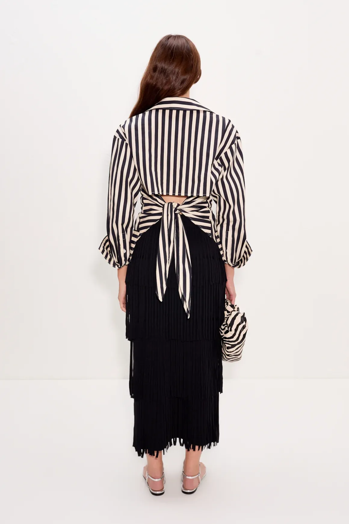 Zaza za knit fringe skirt
