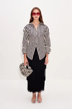 Zaza za knit fringe skirt