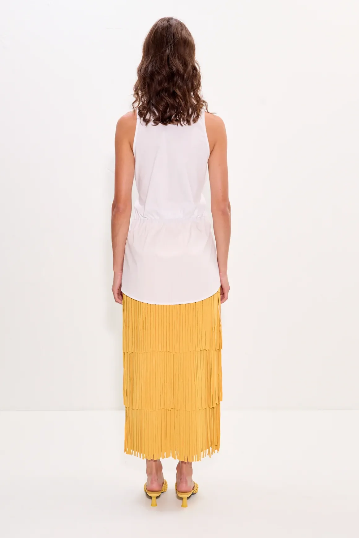 Zaza za knit fringe skirt