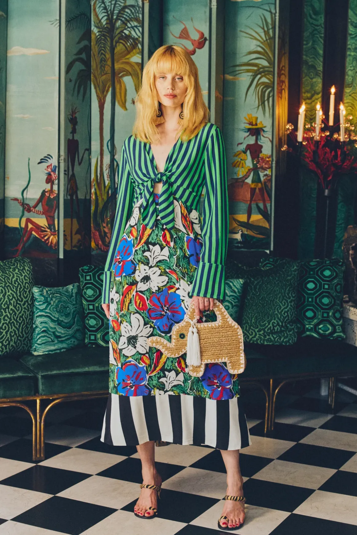 Zelenezelene maxi dress